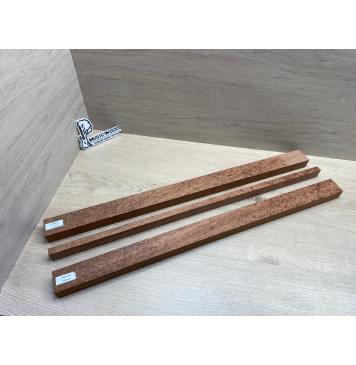 Сапели "Птичий Глаз" заготовка грифа электрогитары Радиал АА Волна ААА 29х(45.5-14.5-45.5)х725 мм - из 3х частей-12