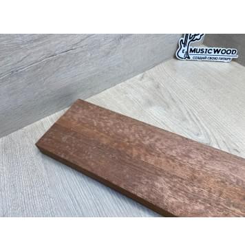 Сапели "Птичий Глаз" заготовка грифа электрогитары Радиал АА Волна ААА 27х(46-16-46)х735 мм - из 3х частей-9