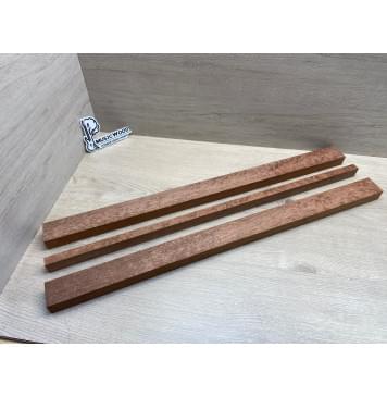 Сапели "Птичий Глаз" заготовка грифа электрогитары Радиал АА Волна ААА 27х(46-16-46)х735 мм - из 3х частей-6