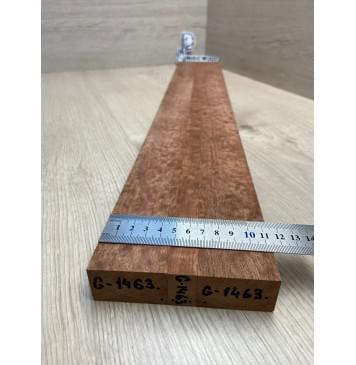 Сапели "Птичий Глаз" заготовка грифа электрогитары Радиал АА Волна ААА 27х(46-16-46)х735 мм - из 3х частей-7