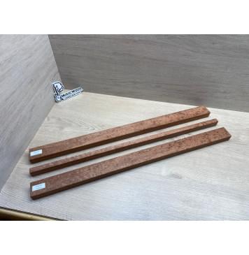 Сапели "Птичий Глаз" заготовка грифа электрогитары Радиал АА Волна ААА 27х(46-16-46)х735 мм - из 3х частей-15