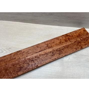 Сапели "Птичий Глаз" заготовка грифа электрогитары Радиал АА Волна ААА 27х(46-16-46)х735 мм - из 3х частей-0