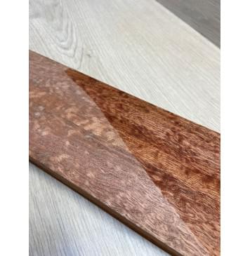 Сапели "Птичий Глаз" заготовка грифа электрогитары Радиал АА Волна ААА 27х(46-16-46)х735 мм - из 3х частей-16