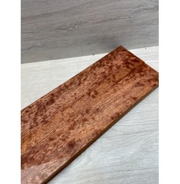 Сапели "Птичий Глаз" заготовка грифа электрогитары Радиал АА Волна ААА 27х(46-16-46)х735 мм - из 3х частей-3