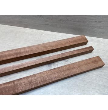 Сапели Волнистый заготовка грифа электрогитары Радиал ААААА Волна АА 27х(43-18-43)х730 мм - из 3х частей-8