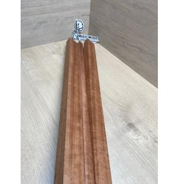 Сапели Волнистый заготовка грифа электрогитары Радиал ААААА Волна АА 27х(43-18-43)х730 мм - из 3х частей-9