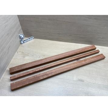 Сапели Волнистый заготовка грифа электрогитары Радиал ААА Волна АА 25.5х(40.5-18.3-40.5)х735 мм - из 3х частей-0