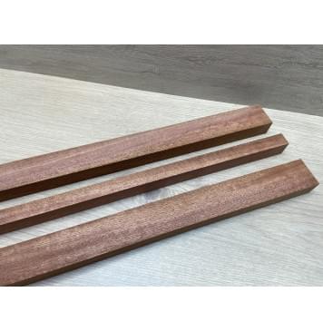 Сапели Волнистый заготовка грифа электрогитары Радиал ААА Волна АА 25.5х(40.5-18.3-40.5)х735 мм - из 3х частей-5