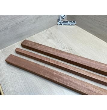 Сапели Волнистый заготовка грифа электрогитары Радиал ААА Волна АА 25.5х(40.5-18.3-40.5)х735 мм - из 3х частей-9