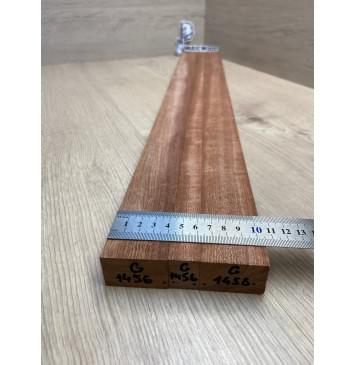 Сапели Волнистый заготовка грифа электрогитары Радиал ААА Волна АА 25.5х(40.5-18.3-40.5)х735 мм - из 3х частей-3