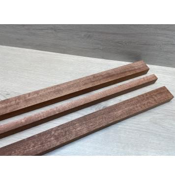 Сапели Волнистый заготовка грифа электрогитары Радиал ААА Волна АА 25.5х(40.5-18.3-40.5)х735 мм - из 3х частей-12