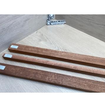 Сапели Волнистый заготовка грифа электрогитары Радиал ААА Волна АА 25.5х(40.5-18.3-40.5)х735 мм - из 3х частей-11