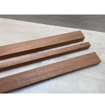 Сапели заготовка грифа электрогитары Радиал АА 29х(46-20-46)х715 мм - из 3х частей-8