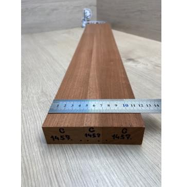 Сапели заготовка грифа электрогитары Радиал АА 29х(46-20-46)х715 мм - из 3х частей-4