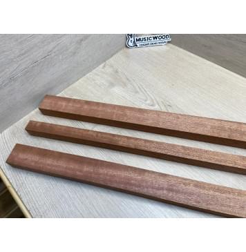 Сапели Волнистый заготовка грифа электрогитары Радиал ААААА Волна АА 27.5х(43-23.5-43)х730 мм - из 3х частей-9