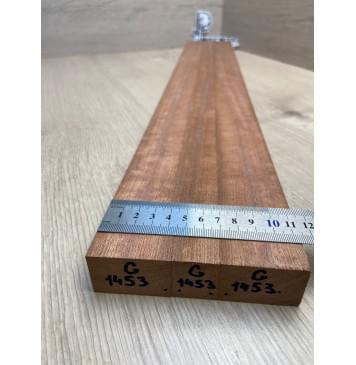 Сапели Волнистый заготовка грифа электрогитары Радиал ААААА Волна АА 27.5х(43-23.5-43)х730 мм - из 3х частей-1