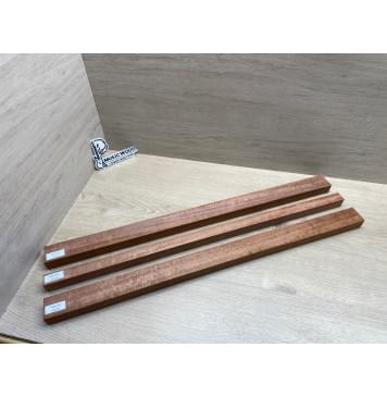 Сапели Волнистый заготовка грифа электрогитары Радиал ААААА Волна АА 27.5х(43-23.5-43)х730 мм - из 3х частей-11