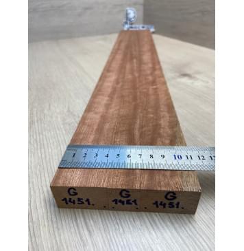 Сапели Волнистый заготовка грифа электрогитары Радиал АА Волна АА 26.5х(42-23.5-42)х730 мм - из 3х частей-2