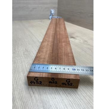 Сапели Волнистый заготовка грифа электрогитары Радиал ААА Волна А 27х(42-20-42)х735 мм - из 3х частей-3