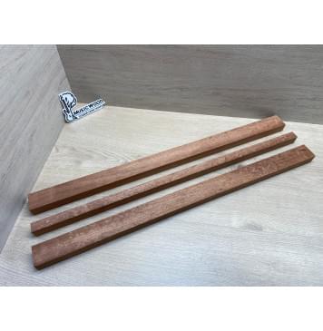 Сапели "Птичий Глаз" заготовка грифа электрогитары Радиал АА Волна АА 26.5х(43.5-21-43.5)х735 мм - из 3х частей-3