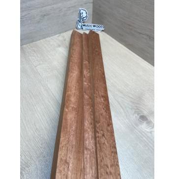 Сапели "Птичий Глаз" заготовка грифа электрогитары Радиал АА Волна АА 26.5х(43.5-21-43.5)х735 мм - из 3х частей-8