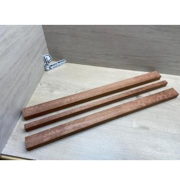 Сапели "Птичий Глаз" заготовка грифа электрогитары Радиал АА Волна АА 28.5х(45.5-20-45.5)х740 мм - из 3х частей-3