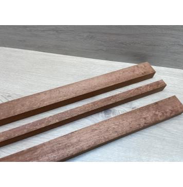 Сапели "Птичий Глаз" заготовка грифа электрогитары Радиал АА Волна АА 28.5х(45.5-20-45.5)х740 мм - из 3х частей-6