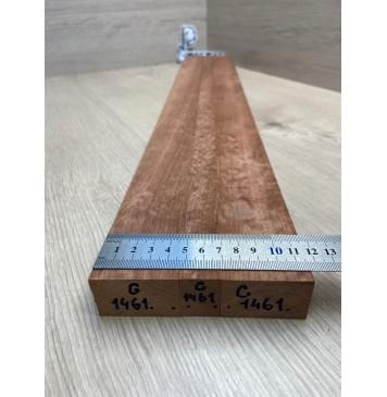 Сапели "Птичий Глаз" заготовка грифа электрогитары Радиал АА Волна АА 28.5х(45.5-20-45.5)х740 мм - из 3х частей-7