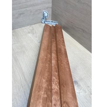 Сапели "Птичий Глаз" заготовка грифа электрогитары Радиал АА Волна АА 28.5х(45.5-20-45.5)х740 мм - из 3х частей-9