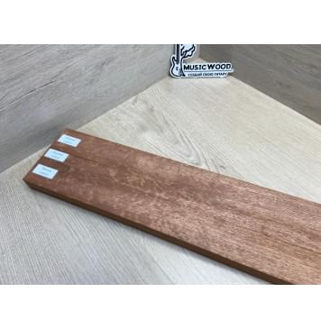 Сапели "Птичий Глаз" заготовка грифа электрогитары Радиал АА Волна АА 28.5х(45.5-20-45.5)х740 мм - из 3х частей-17