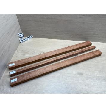 Сапели "Птичий Глаз" заготовка грифа электрогитары Радиал АА Волна АА 28.5х(45.5-20-45.5)х740 мм - из 3х частей-13