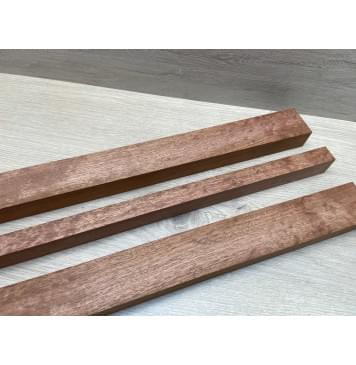 Сапели "Птичий Глаз" заготовка грифа электрогитары Радиал АА Волна АА 28.5х(45.5-20-45.5)х740 мм - из 3х частей-16