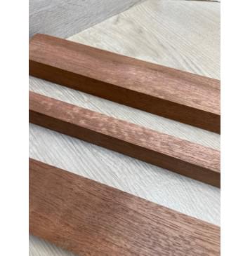 Сапели Волнистый заготовка грифа электрогитары Радиал АА Волна А 28х(46-19-46)х715 мм - из 3х частей-7