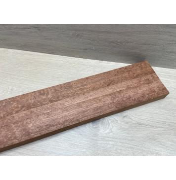 Сапели "Птичий Глаз" заготовка грифа электрогитары Радиал АА Волна ААА 29х(45-19-45)х735 мм - из 3х частей-5