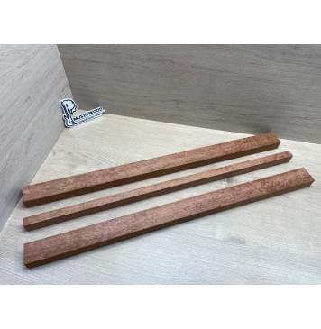 Сапели "Птичий Глаз" заготовка грифа электрогитары Радиал АА Волна ААА 29х(45-19-45)х735 мм - из 3х частей-3