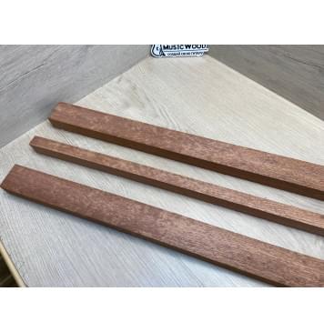 Сапели "Птичий Глаз" заготовка грифа электрогитары Радиал АА Волна ААА 29х(45-19-45)х735 мм - из 3х частей-14