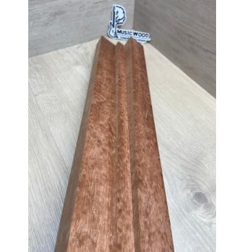Сапели "Птичий Глаз" заготовка грифа электрогитары Радиал АА Волна ААА 29х(45-19-45)х735 мм - из 3х частей-8