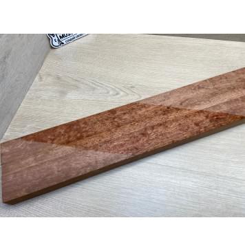 Сапели "Птичий Глаз" заготовка грифа электрогитары Радиал АА Волна ААА 29х(45-19-45)х735 мм - из 3х частей-11