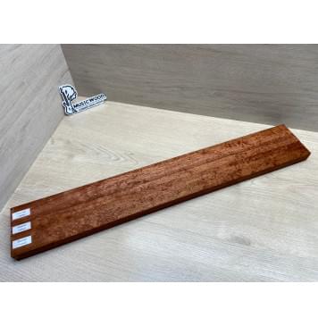 Сапели "Птичий Глаз" заготовка грифа электрогитары Радиал АА Волна ААА 29х(45-19-45)х735 мм - из 3х частей-16