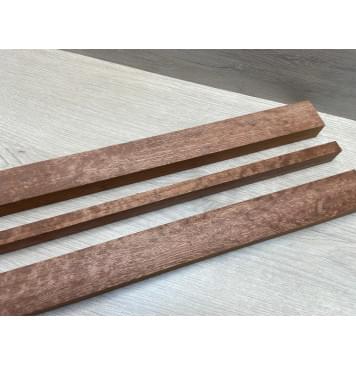 Сапели "Птичий Глаз" заготовка грифа электрогитары Радиал АА Волна ААА 27х(44.5-14-44.5)х695 мм - из 3х частей-13