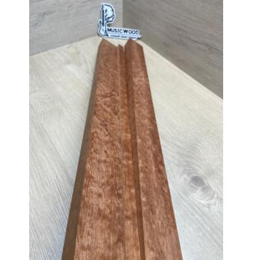 Сапели "Птичий Глаз" заготовка грифа электрогитары Радиал АА Волна ААА 27х(44.5-14-44.5)х695 мм - из 3х частей-10