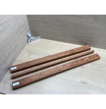 Сапели "Птичий Глаз" заготовка грифа электрогитары Радиал АА Волна ААА 27х(44.5-14-44.5)х695 мм - из 3х частей-15