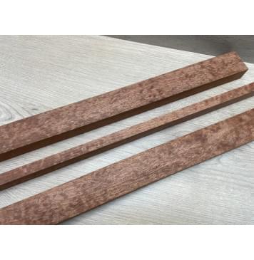 Сапели "Птичий Глаз" заготовка грифа электрогитары Радиал АА Волна ААА 27х(44.5-14-44.5)х695 мм - из 3х частей-21