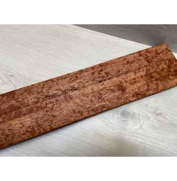 Сапели "Птичий Глаз" заготовка грифа электрогитары Радиал АА Волна ААА 27х(44.5-14-44.5)х695 мм - из 3х частей-0