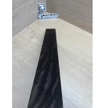 Эбен Чёрный Волнистый заготовка накладки для электрогитары Радиал ААААА Волна ААА 8х63-53х532 мм-8