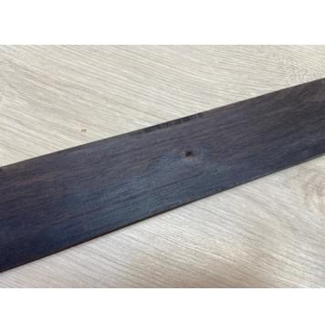 Эбен Чёрный заготовка накладки для электрогитары Тангент А 7.5х66-56х530 мм (Уценка-сучки)-7