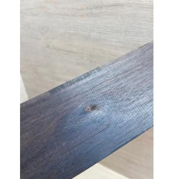 Эбен Чёрный заготовка накладки для электрогитары Тангент А 7.5х66-56х530 мм (Уценка-сучки)-3