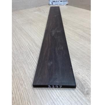 Эбен Чёрный заготовка накладки для электрогитары Тангент А 7.5х66-56х530 мм (Уценка-сучки)-1