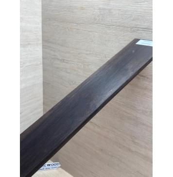 Эбен Чёрный заготовка накладки для электрогитары Тангент А 7.5х66-56х530 мм (Уценка-сучки)-11