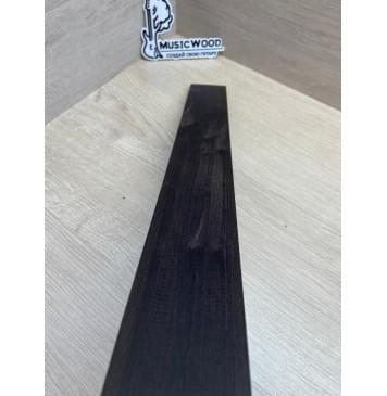 Эбен Чёрный заготовка накладки для электрогитары Смешанный А 7.5х65-55х528 мм-9